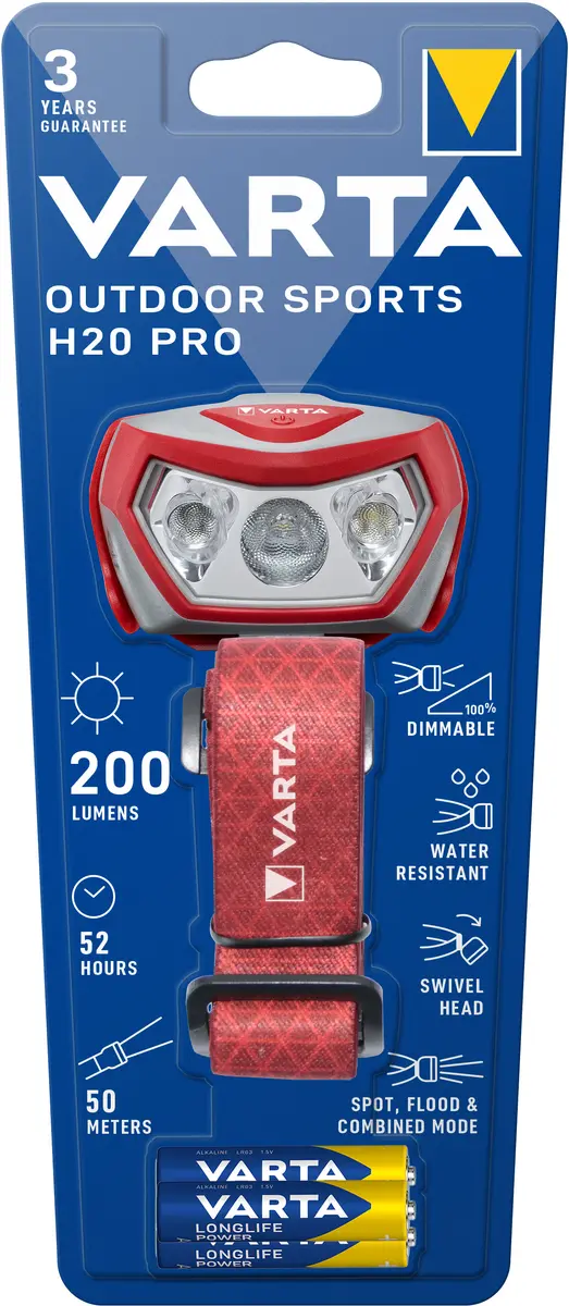 Varta Outdoor Sports H20 Pro LED Galvas Lukturis Photo 5