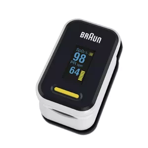 Braun YK-81CEU pulse oximeter Black, Stainless steel