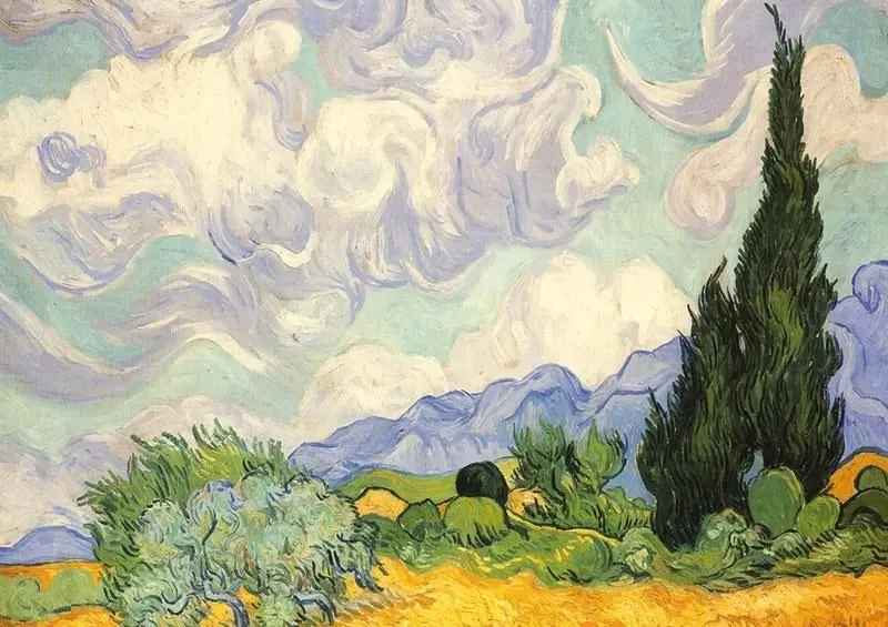 Piatnik Van Gogh — Wheat Field with Cypresses puzle Photo 2