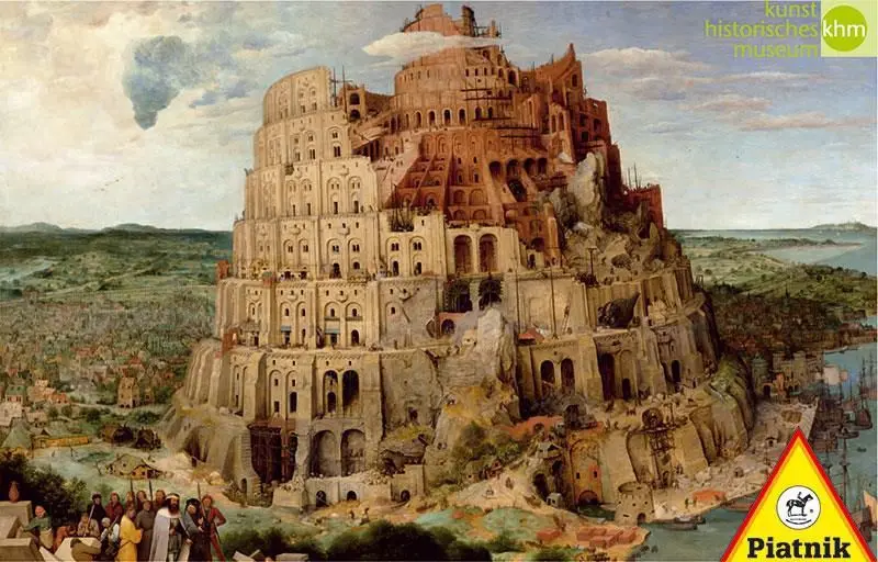 Piatnik Brueghel - Tower of Babel jigsaw puzzle 563942 Photo 2