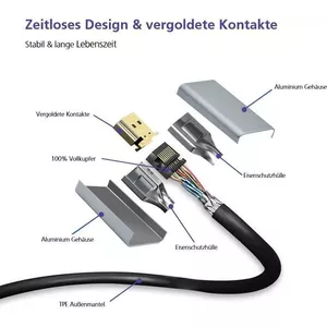 DisplayPort cable helos 288444 8K 2.0 m Black