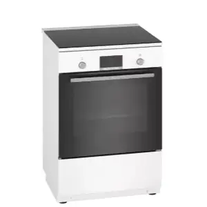 Freestanding cooker Bosch HLN39A020 Electric Zone induction hob White