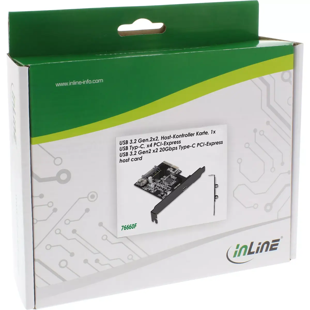 InLine saskarnes karte USB 3.2 Gen.2x2 76660F Photo 4