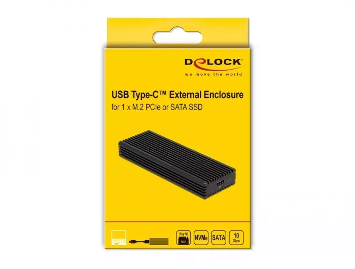 SSD enclosure DeLOCK External USB Type-C Combo Enclosure Photo 4