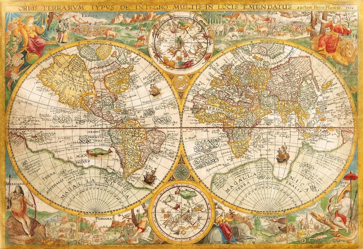 Clementoni Ancient Map puzle 2000 gab. Photo 2