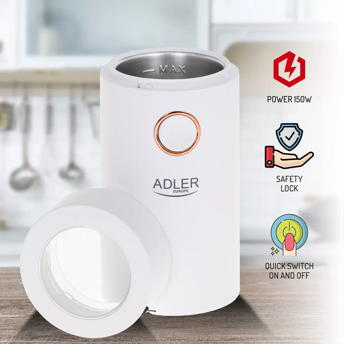Burr grinder Adler AD4446WG Photo 9