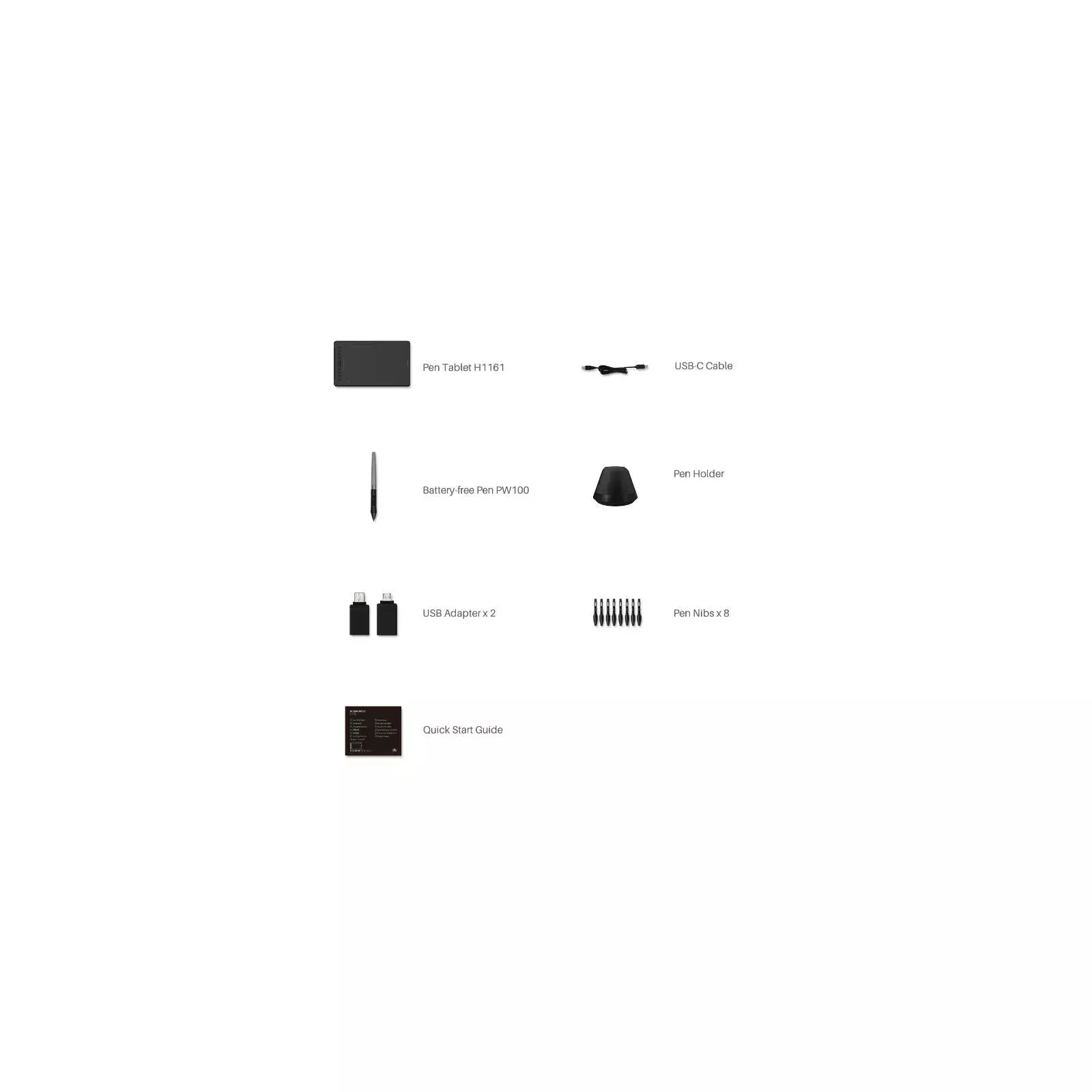 HUION H1161 graphic tablet H1161 Photo 2