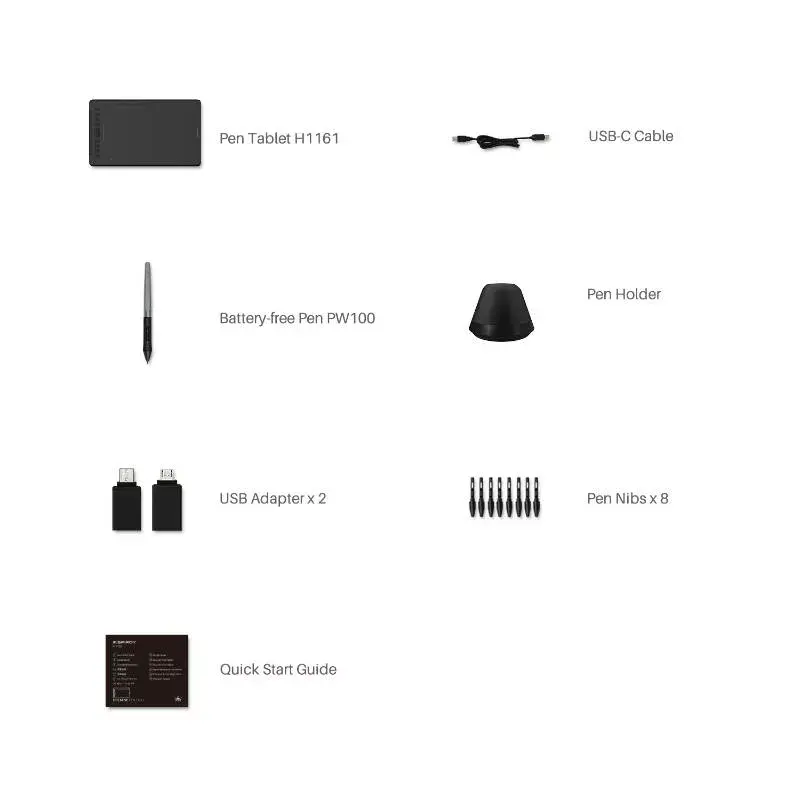 Графический планшет HUION H1161 Photo 2