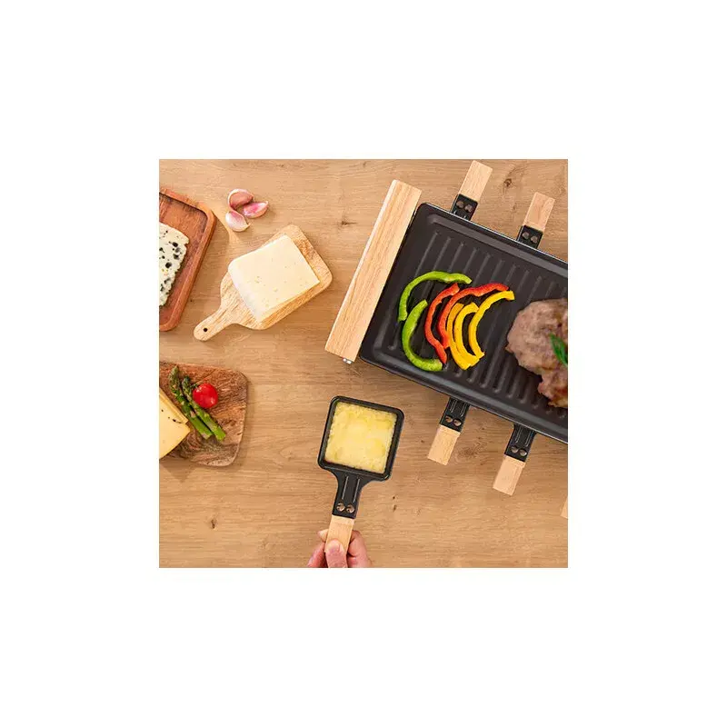 Расклет-гриль Cecotec Cheese&Grill 8200 Wood Black Photo 6