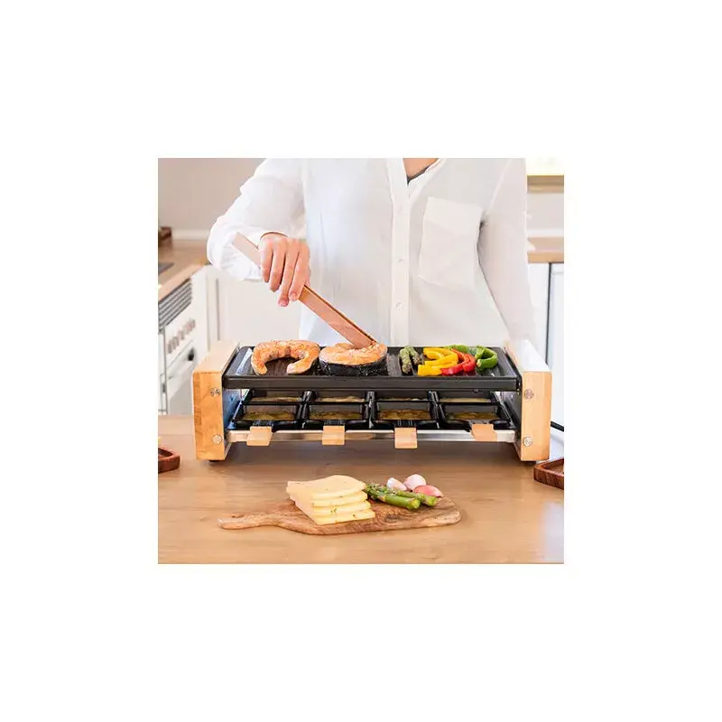 Расклет-гриль Cecotec Cheese&Grill 8200 Wood Black Photo 7