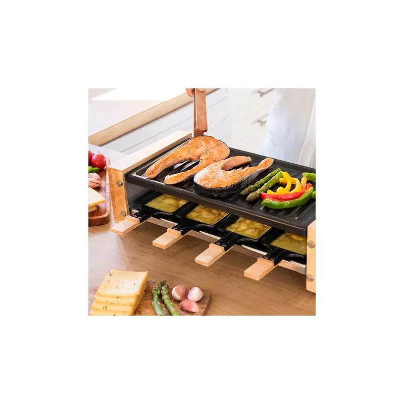 Расклет-гриль Cecotec Cheese&Grill 8200 Wood Black Photo 8