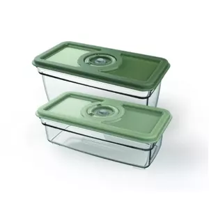 Набор прямоугольных контейнеров Electrolux EVFB1, зелёный прозрачный, 2 шт.