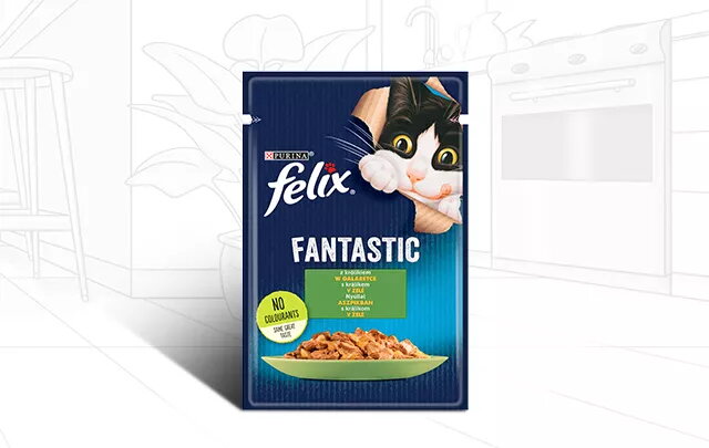 Mitrs kaķu barības maisījums Felix PURINA