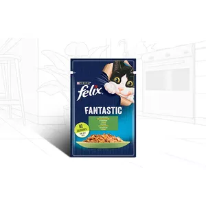 Mitrs kaķu barības maisījums Felix PURINA sachete 85 g — pieaugušajiem, truša garša, 82% mitrums, 11,5% olbaltumvielu