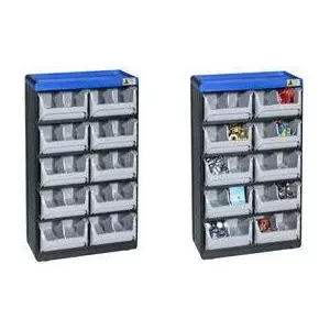 Small parts magazine allit VarioPlus Pro 53/20 B x H T 300 525, modular storage bin system