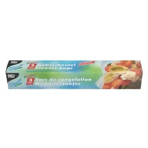 Пакет для хранения продуктов Papstar 14194 LLDPE 3 л 28×27 см 55 мкм прозрачный 15 шт
