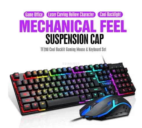 T-WOLF TF200 gaming keyboard and mouse set Photo 3