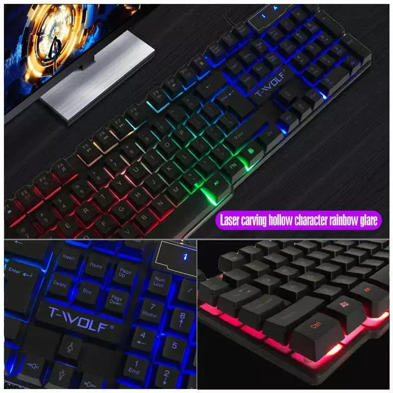 T-WOLF TF200 gaming keyboard and mouse set Photo 4