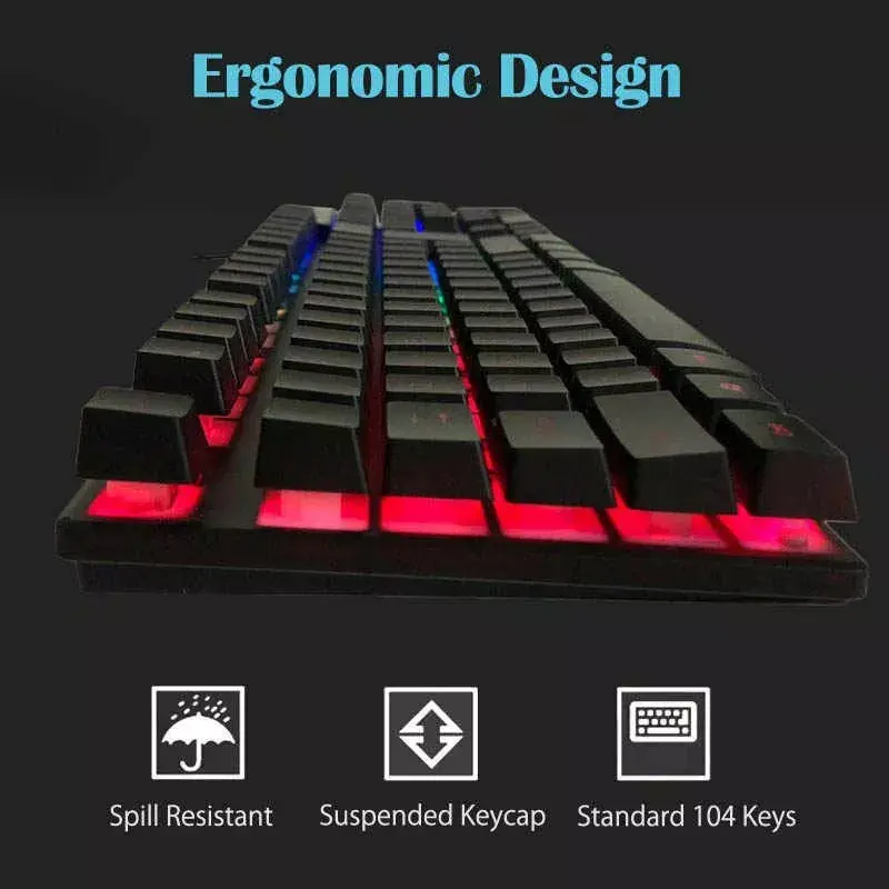 T-WOLF TF200 gaming keyboard and mouse set Photo 6