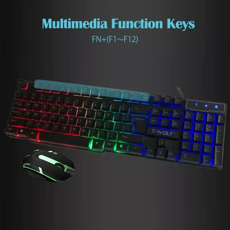 T-WOLF TF200 gaming keyboard and mouse set Photo 7