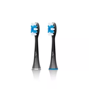 Toothbrush heads ETA ETA070790600 — 2 pcs, compatible with ETA electric toothbrushes, colours Black/Blue/White
