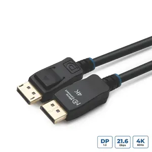MicroConnect DisplayPort 1.2 Cable 1 m Black Male to Male 3840 x 2160 resolution MC-DP-MMG-100