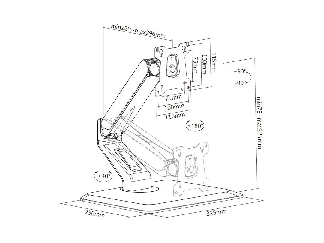 Deskstand Multibrackets M Deskstand Touch Basic Photo 11