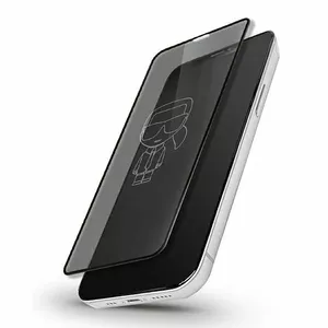 Защитное закалённое стекло Karl Lagerfeld KLSPP12LTR для Apple iPhone 12 Pro Max – полноэкранное, Magic Logo