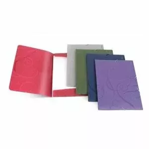 Document folder FORPUS Barocco A4 plastic blue — A4 size, plastic material, blue
