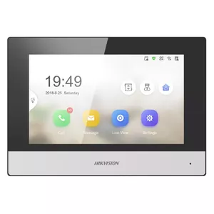 Video intercom Hikvision DS-KH6320-TE1, 7" capacitive touchscreen, PoE, 1024×600, MicroSD up to 32GB, Ethernet, Linux
