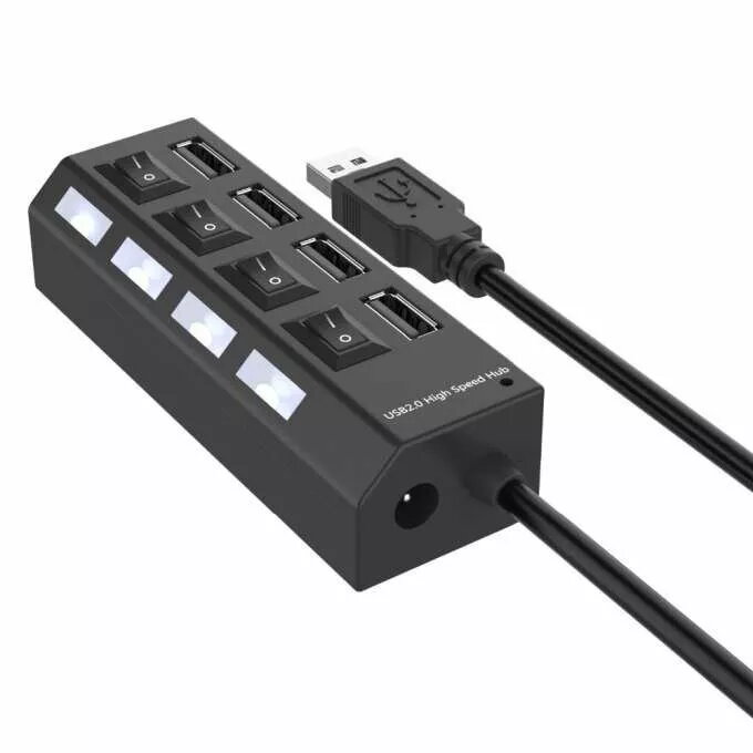 USB dalītājs RoGer RO-20-HUB-BK — 4