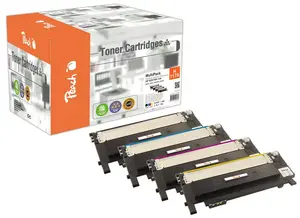Toneru komplekts PEACH PT1152, savietojams ar HP — 4 gab. (Black, Cyan, Magenta, Yellow), lāzera