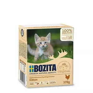 Сухой корм для котят BOZITA 4936 Kitten Chicken 370 г без злаков / для роста, курица, 370 г
