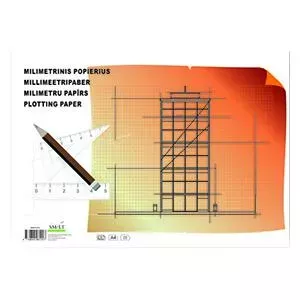 Миллиметровая бумага SMILTAINIS A4/20листов