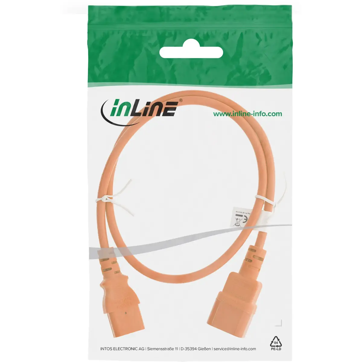 InLine Cold Device Extension C13/C14 Power Cable Photo 2