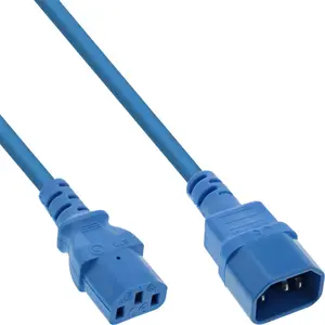 Силовой кабель-удлинитель InLine C13 — C14 H05VV-F 250В синий