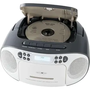 Pārnēsājams boombox Reflexion RCR2260DAB balti/pelēks ar DAB+/FM uztvērēju un CD atskaņotāju
