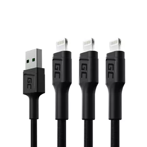 Lightning Cable Green Cell KABGCSET06 2m Black