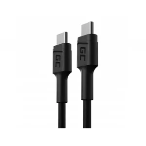 USB-C to USB-C cable Green Cell KABGC31 USB 2.0 0.3 m 60W Black