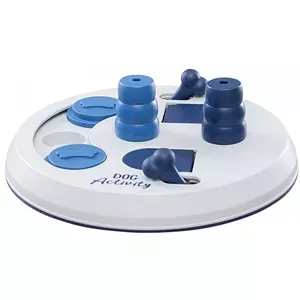 Интерактивная игрушка-пазл для собак Trixie Flip Board для лакомств и корма, пластик, Ø22 см, противоскользящая основа, для мелких пород 5–10 кг