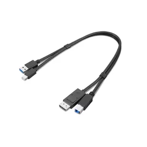 Lenovo 4X91D11453 USB cable 0.43 m USB 3.2 Gen 1 (3.1 Gen 1) USB A USB B Black