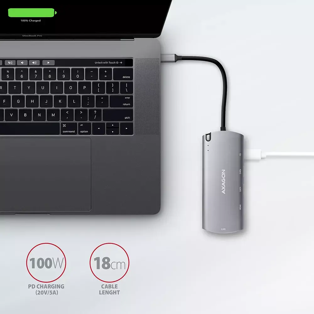 USB-C Hub AXAGON HMC-6M2 Photo 4