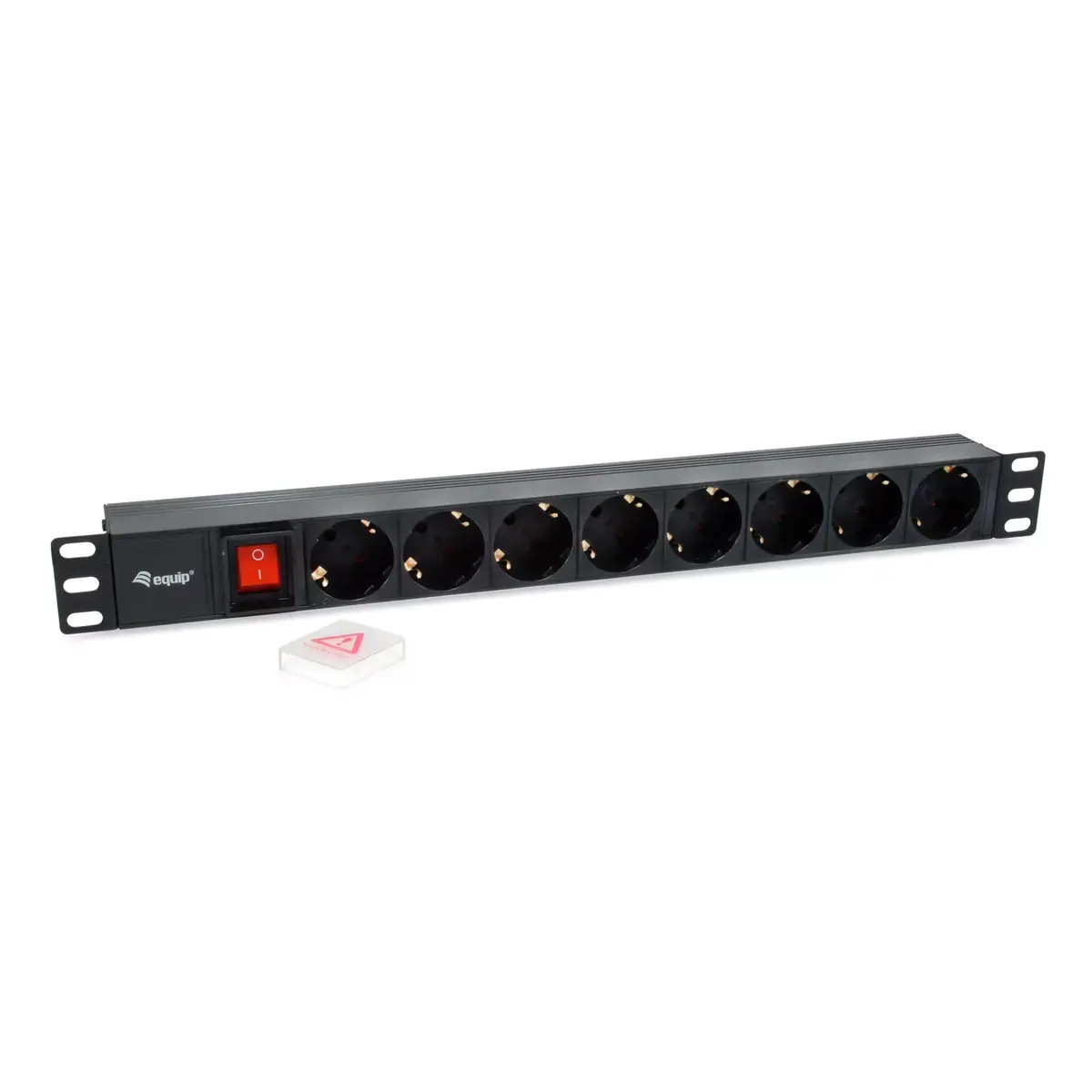 Jaudas sadales bloks Equip 8-Outlet Vācijas IEC C14 Photo 2