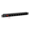 Jaudas sadales bloks Equip 8-Outlet Vācijas IEC C14 Photo 2