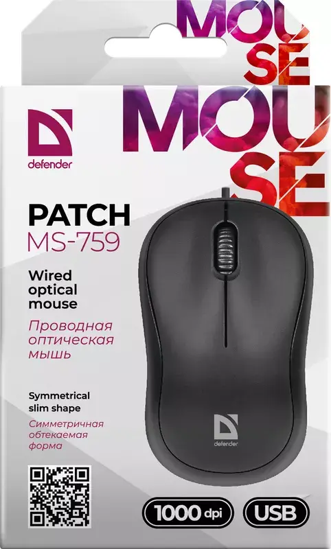 DEFENDER PATCH MS-759 проводная оптическая мышь Photo 3