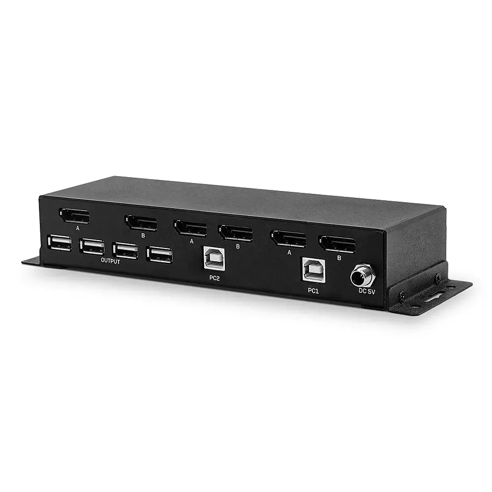 KVM переключатель Lindy 2 Port Dual Head DisplayPort 1.2 Photo 3