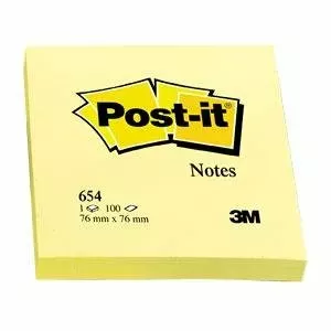 Līmlapiņas 3M Post-it 76x76mm/100l. dzeltenas