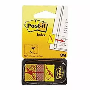 Indekss 3M Post-it 680-31 "Paraksts" 25x43mm/50l.