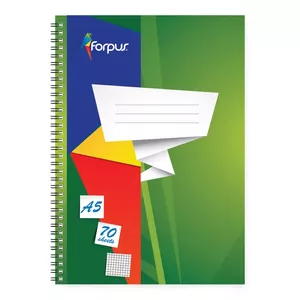 Writing Notebook Forpus FO42111 A5 70 Sheets Blue Green Red White Yellow