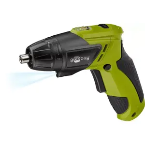 Goobay 71880 Cordless Drill, 3.6V Li-Ion 1.3Ah, Keyless Chuck, 230 RPM